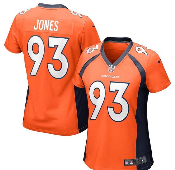 Women's Dre'Mont Jones Orange Player Limited Team Jersey