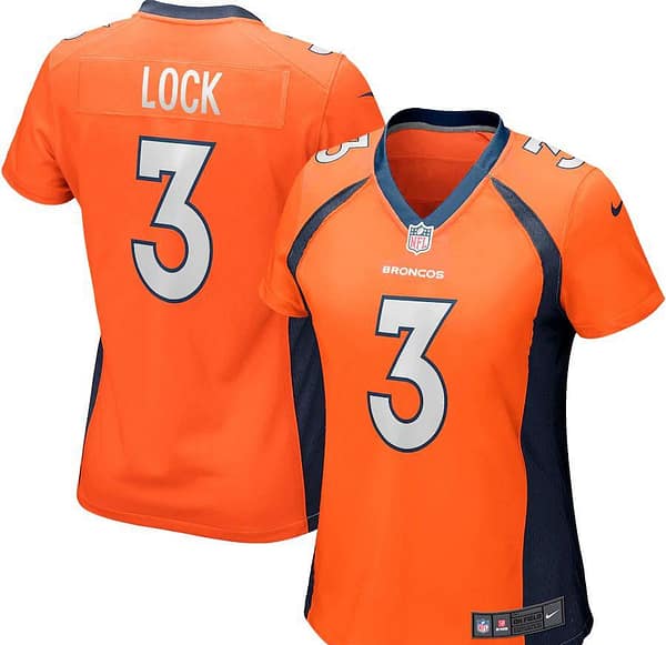 Women's Drew Lock Orange Player Limited Team Jersey
