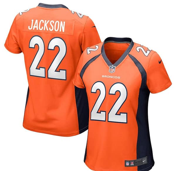 Women's Kareem Jackson Orange Player Limited Team Jersey