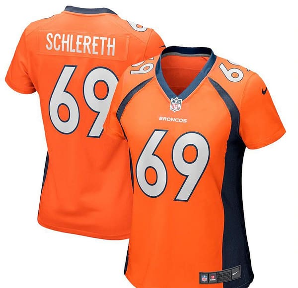 Women's Mark Schlereth Orange Retired Player Limited Team Jersey