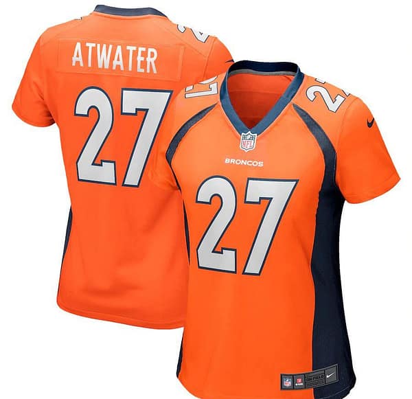 Women's Steve Atwater Orange Retired Player Limited Team Jersey