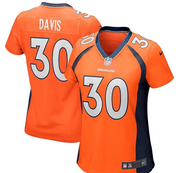 Women's Terrell Davis Orange Retired Player Limited Team Jersey