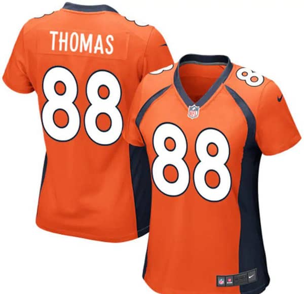 Women's Demaryius Thomas Orange Player Limited Team Jersey