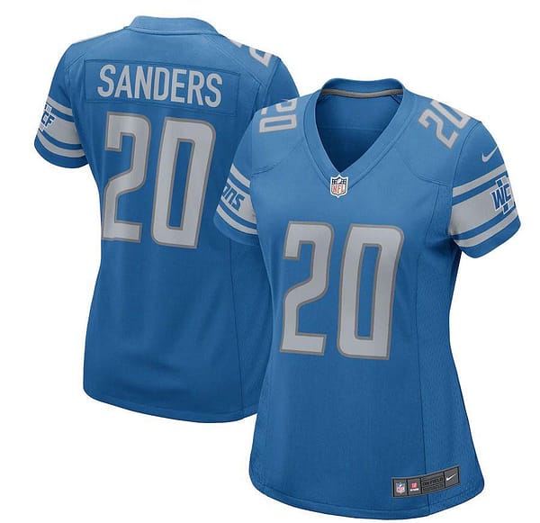 Women's Barry Sanders Blue 2017 Retired Player Limited Team Jersey
