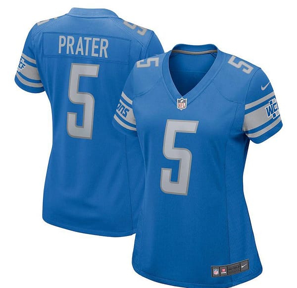 Women's Matt Prater Blue Player Limited Team Jersey