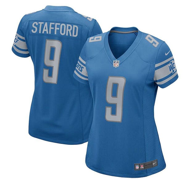 Women's Matthew Stafford Blue 2017 Player Limited Team Jersey