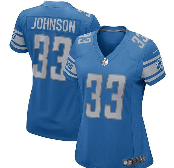 Women's Kerryon Johnson Blue Player Limited Team Jersey