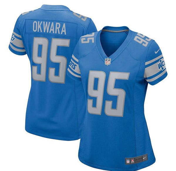 Women's Romeo Okwara Blue Player Limited Team Jersey