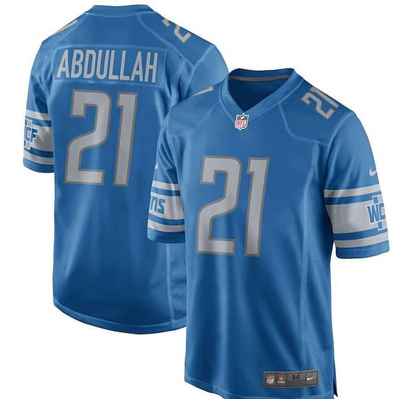 Men's Ameer Abdullah Blue Player Limited Team Jersey