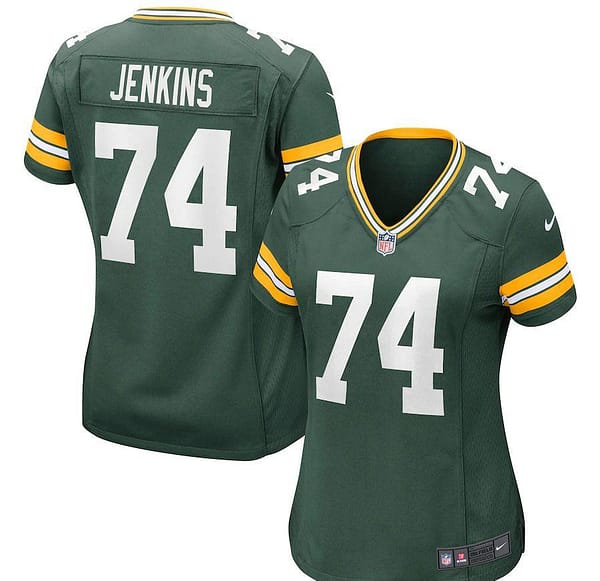Women's Elgton Jenkins Green Player Limited Team Jersey