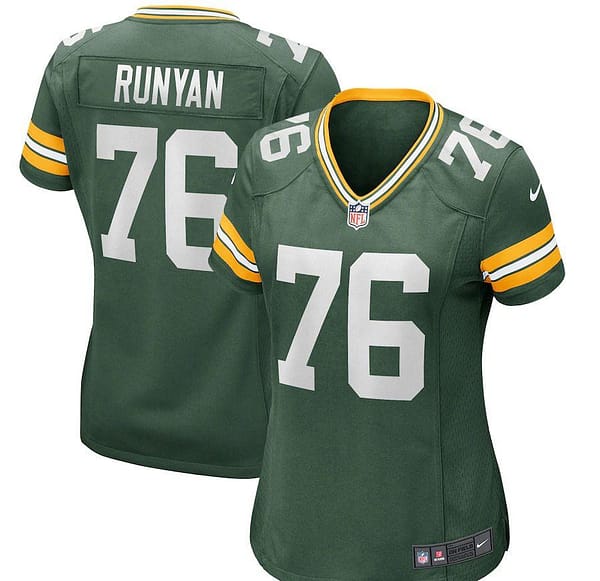 Women's Jon Runyan Green Player Limited Team Jersey