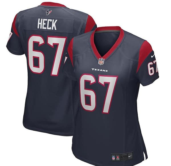 Women's Charlie Heck Navy Player Limited Team Jersey