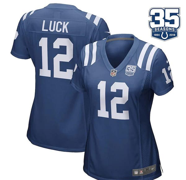 Women's Andrew Luck Royal 35th Season Player Limited Team Jersey