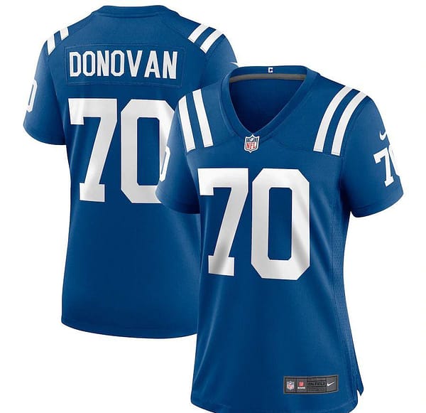 Women's Art Donovan Royal Retired Player Limited Team Jersey