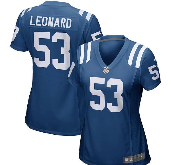 Women's Darius Leonard Royal Player Limited Team Jersey
