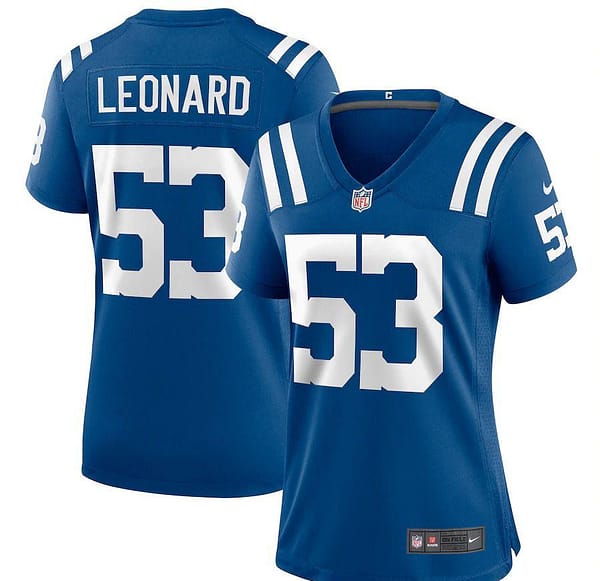 Women's Darius Leonard Royal Player Limited Team Jersey