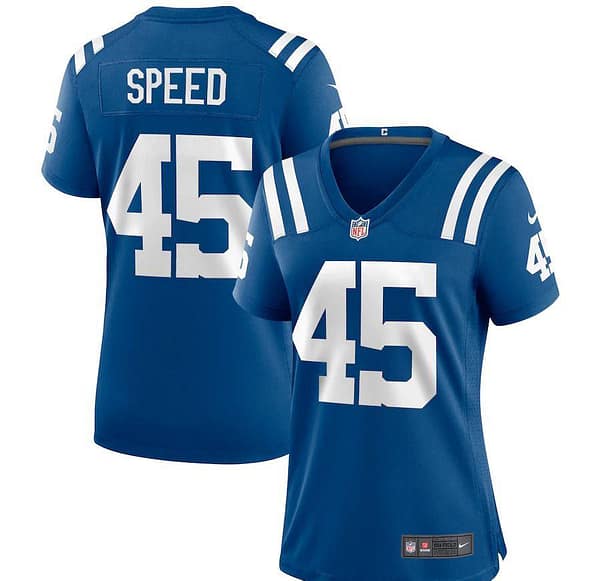 Women's E.J. Speed Royal Player Limited Team Jersey