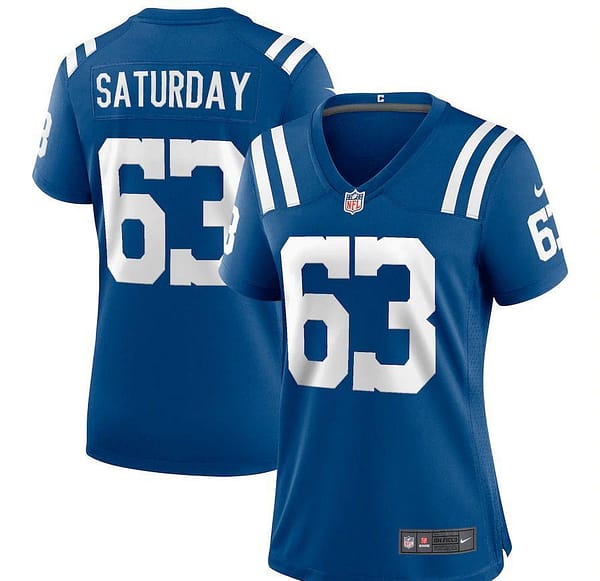 Women's Jeff Saturday Royal Retired Player Limited Team Jersey