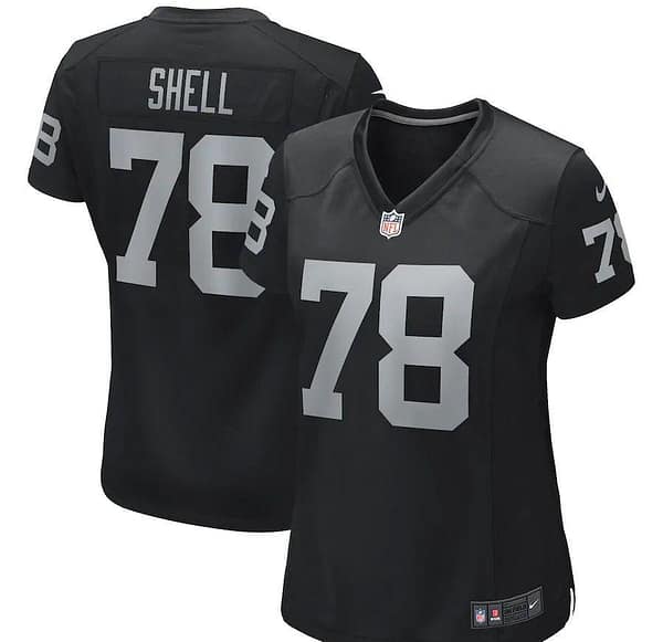 Women's Art Shell Black Retired Player Limited Team Jersey