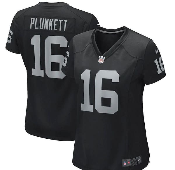 Women's Jim Plunkett Black Retired Player Limited Team Jersey