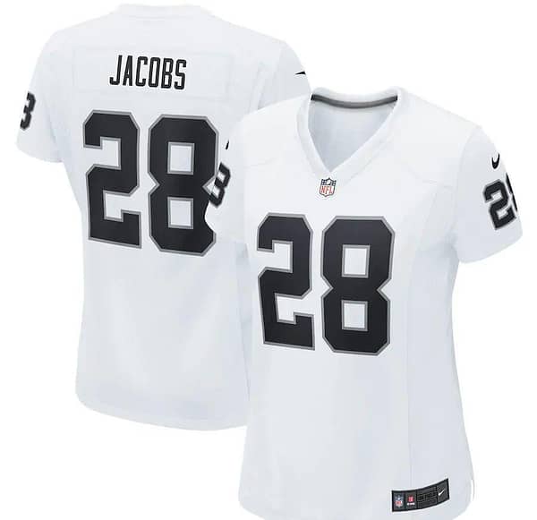 Women's Josh Jacobs White Player Limited Team Jersey