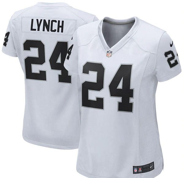 Women's Marshawn Lynch White Player Limited Team Jersey