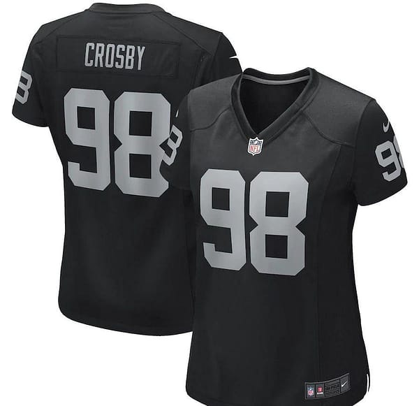 Women's Maxx Crosby Black Player Limited Team Jersey