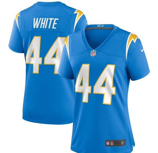 Women's Kyzir White Powder Blue Player Limited Team Jersey