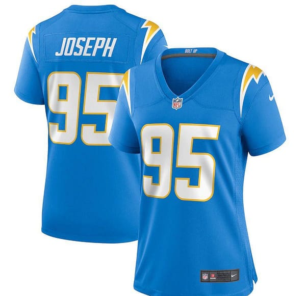 Women's Linval Joseph Powder Blue Player Limited Team Jersey