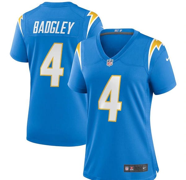Women's Michael Badgley Powder Blue Player Limited Team Jersey
