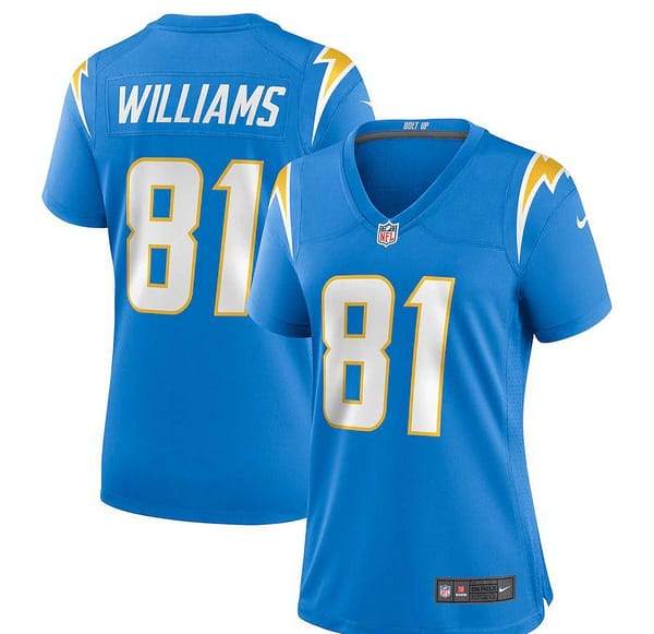 Women's Mike Williams Powder Blue Player Limited Team Jersey