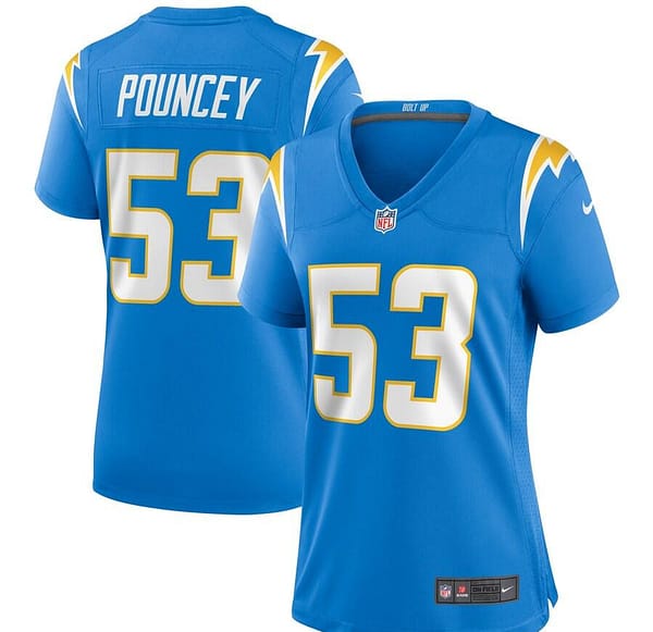 Women's Mike Pouncey Powder Blue Player Limited Team Jersey