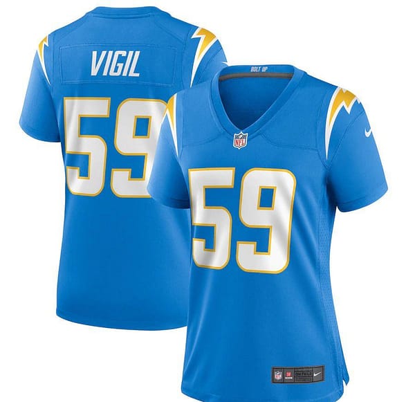 Women's Nick Vigil Powder Blue Player Limited Team Jersey