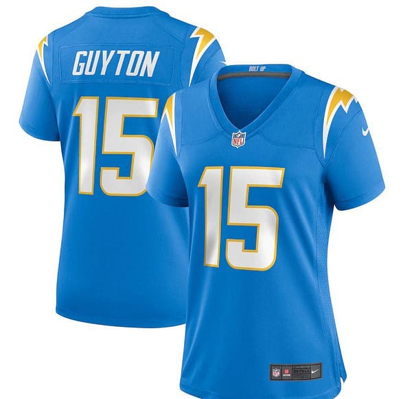 Women's Jalen Guyton Powder Blue Player Limited Team Jersey