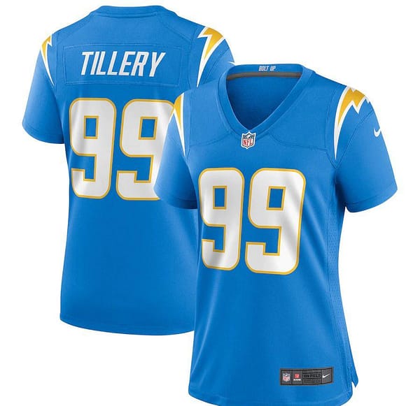 Women's Jerry Tillery Powder Blue Player Limited Team Jersey