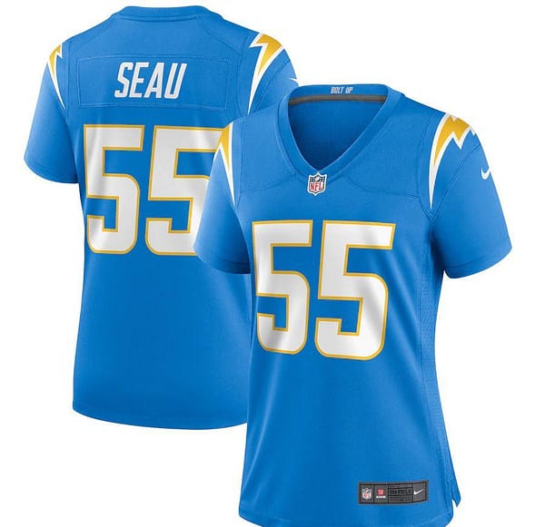 Women's Junior Seau Powder Blue Retired Player Limited Team Jersey
