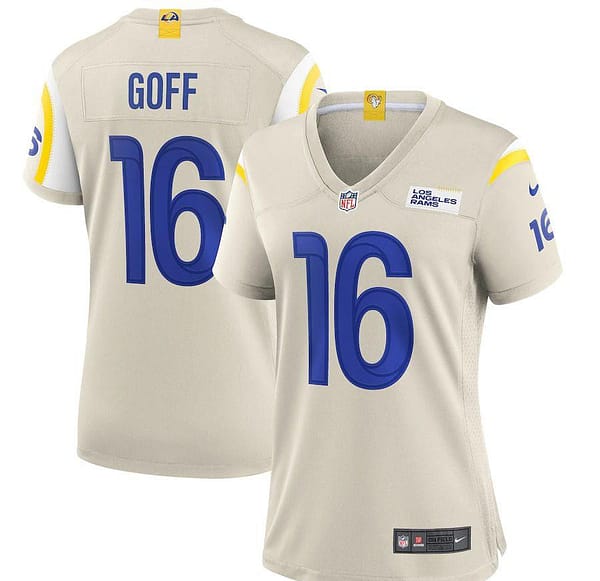 Women's Jared Goff Aaron Donald Bone Player Limited Team Jersey