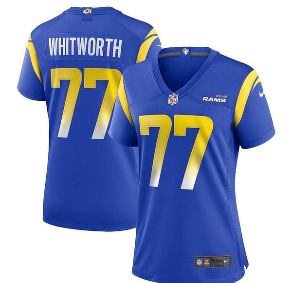 Women's Andrew Whitworth Royal Player Limited Team Jersey