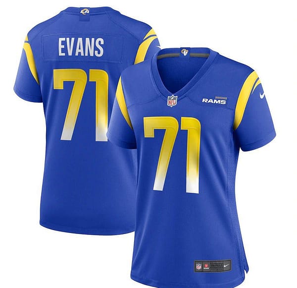 Women's Bobby Evans Royal Player Limited Team Jersey