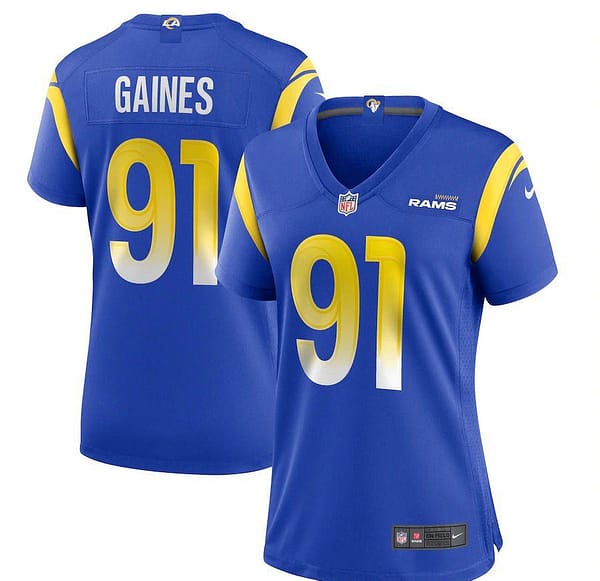 Women's Greg Gaines Royal Player Limited Team Jersey