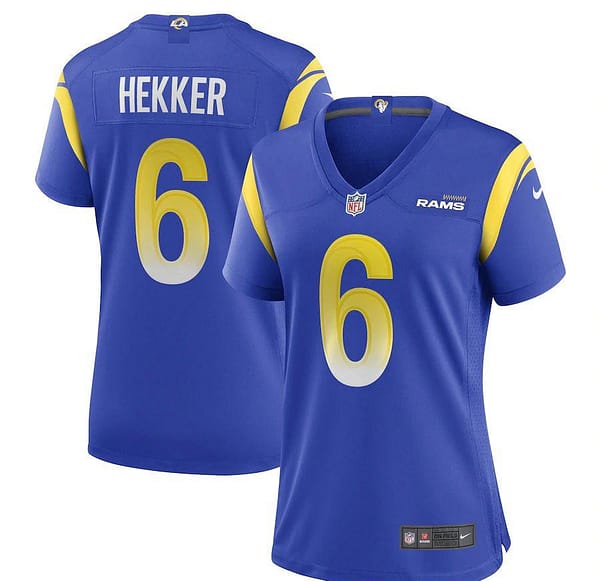 Women's Johnny Hekker Royal Player Limited Team Jersey