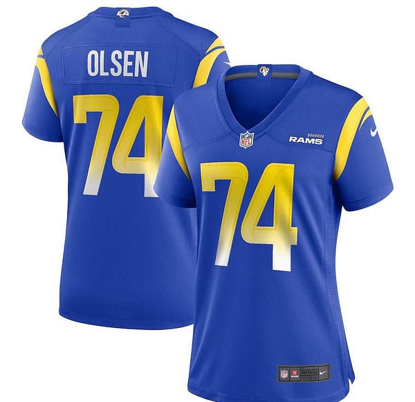Women's Merlin Olsen Royal Retired Player Limited Team Jersey