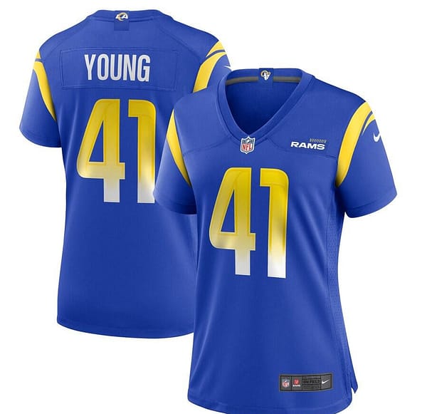 Women's Kenny Young Royal Player Limited Team Jersey