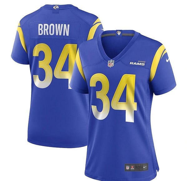 Women's Malcolm Brown Royal Player Limited Team Jersey