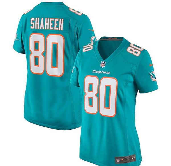 Women's Adam Shaheen Aqua Player Limited Team Jersey