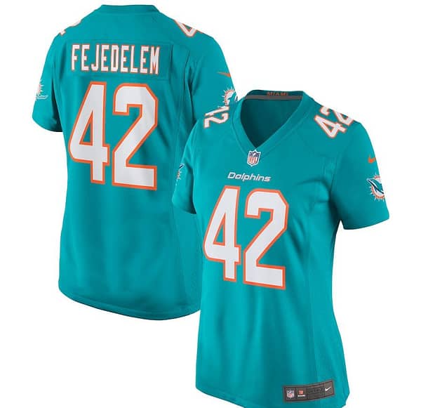 Women's Clayton Fejedelem Aqua Player Limited Team Jersey