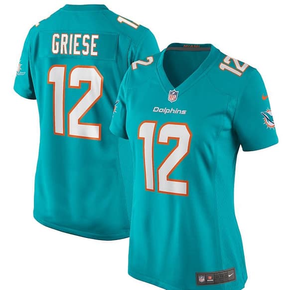 Women's Bob Griese Aqua Retired Player Limited Team Jersey