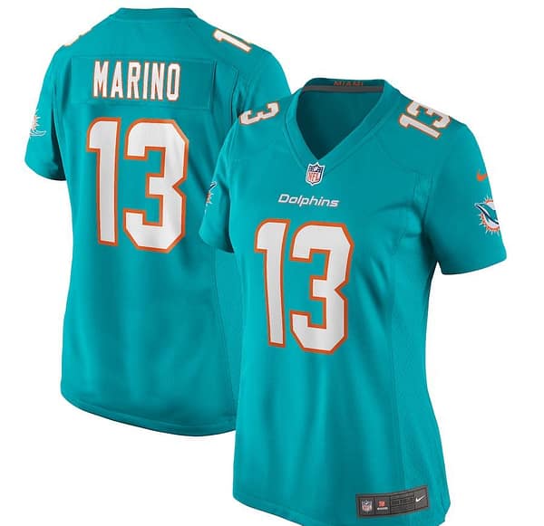 Women's Dan Marino Aqua Retired Player Limited Team Jersey