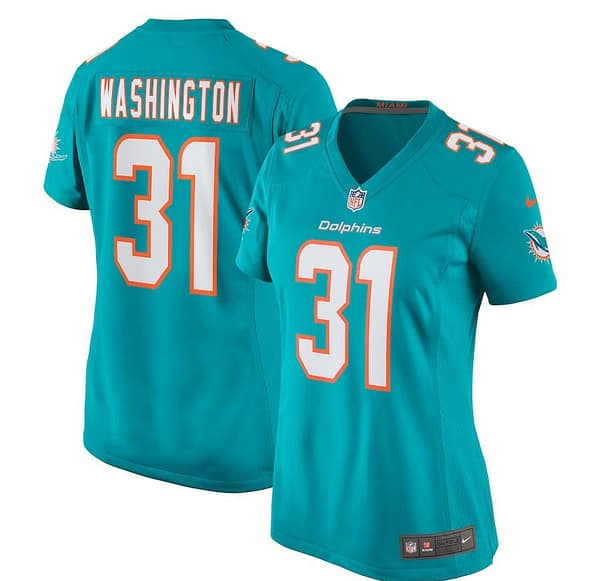 Women's DeAndre Washington Aqua Player Limited Team Jersey