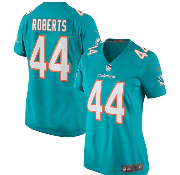 Women's Elandon Roberts Aqua Player Limited Team Jersey